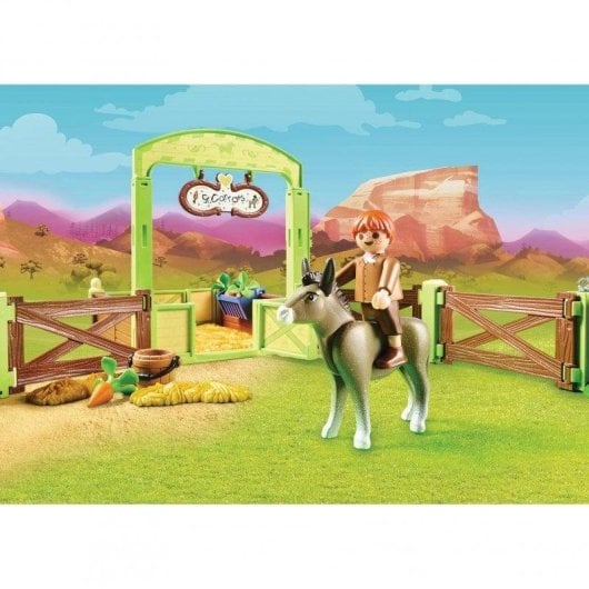 Playmobil Spirit Establo de Trasqui y Señor Zanahoria