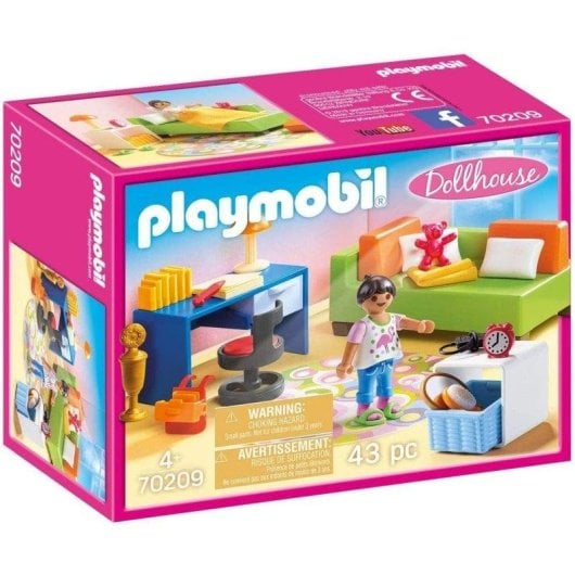 Playmobil Dollhouse 70209 Habitación Adolescente 43 piezas