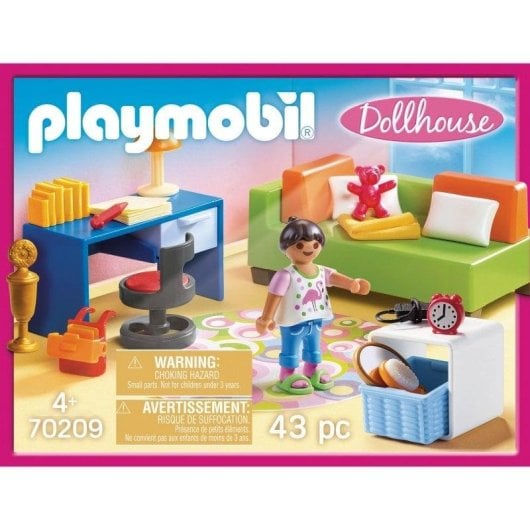 Playmobil Dollhouse 70209 Habitación Adolescente 43 piezas