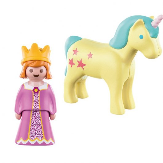 Playmobil 1, 2, 3 Princesa con Unicornio