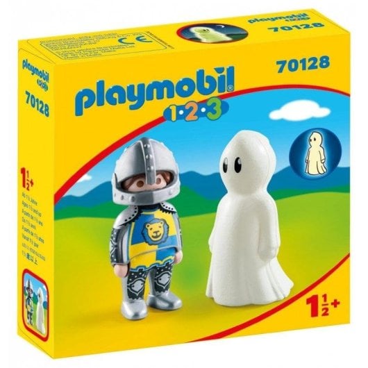 Playmobil 1.2.3 70128 Chevalier avec Fantôme 4 pièces