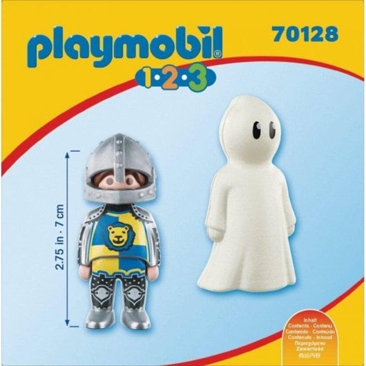 Playmobil 1.2.3 70128 Chevalier avec Fantôme 4 pièces
