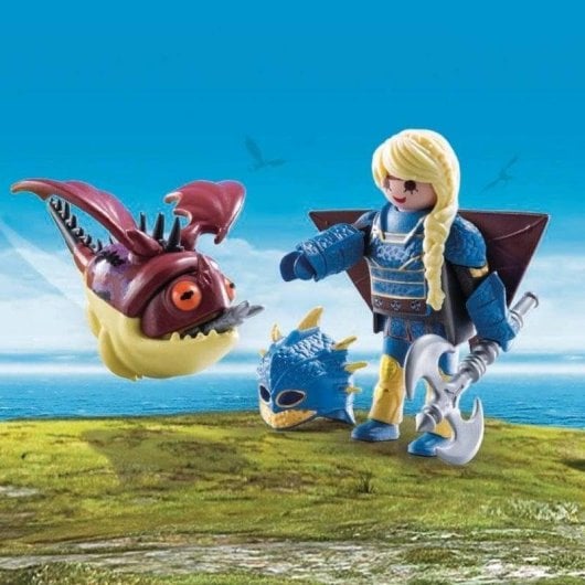 Playmobil Cómo Entrenar a Tu Dragón Astrid con Globoglob