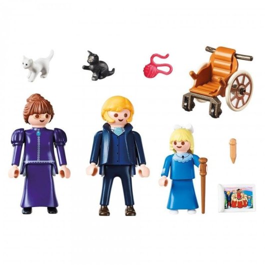 Playmobil Heidi Clara, Père et Mlle Rottenmeier 70258 19 pièces