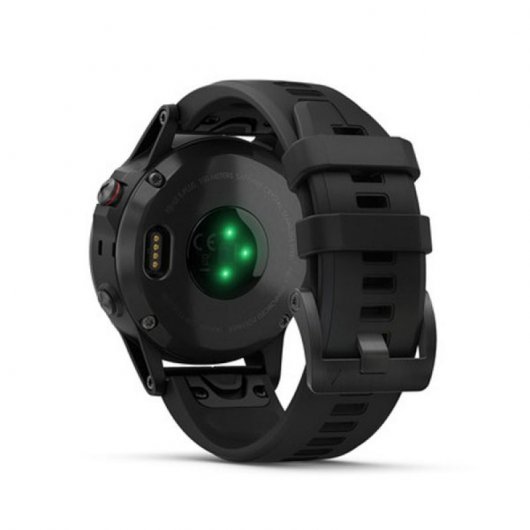 Garmin Fénix 5 Plus Safira Preto com Bracelete Preta