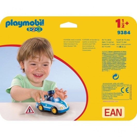 Playmobil 1.2.3 Coche de Polícia 9384 1 peça
