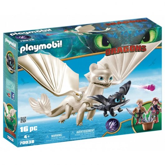 Playmobil Cómo Entrenar a tu Dragón Furia Diurna y Bebé Dragón