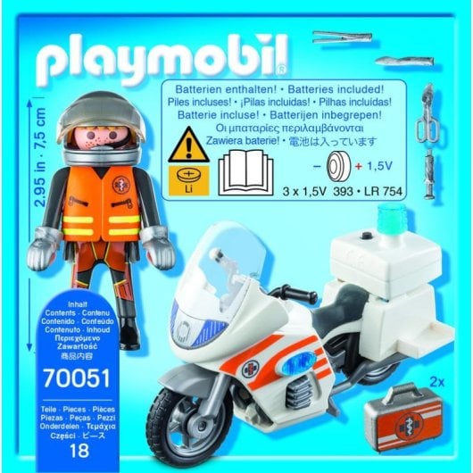Playmobil City Action Moto de Emergencias