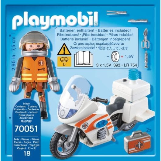 Playmobil City Action Moto de Emergencias