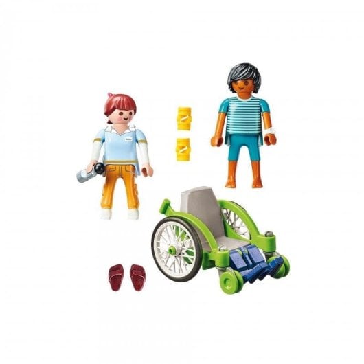 Playmobil City Life 70193 Paciente na Cadeira de Rodas 20 peças