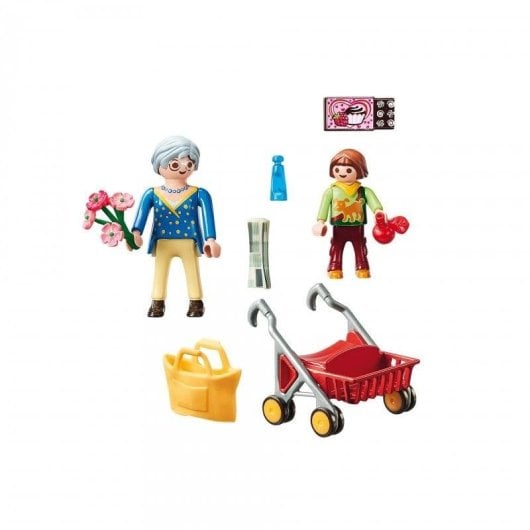 Playmobil City Life 70194 Abuela avec Fille 20 pièces