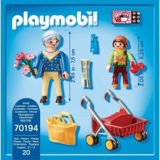 Playmobil City Life 70194 Abuela avec Fille 20 pièces