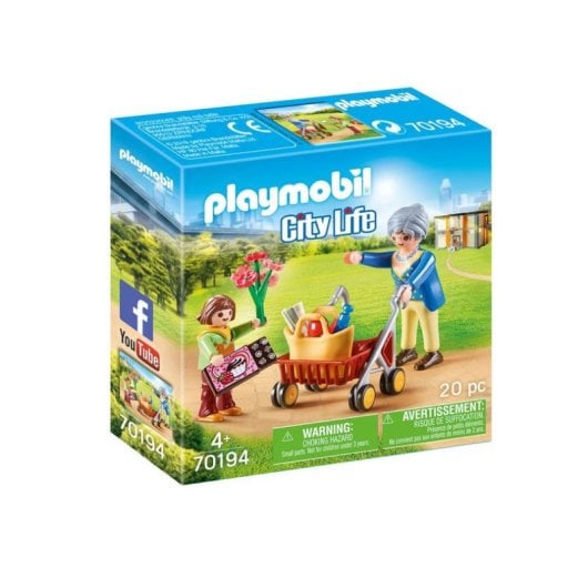 Playmobil City Life 70194 Abuela avec Fille 20 pièces