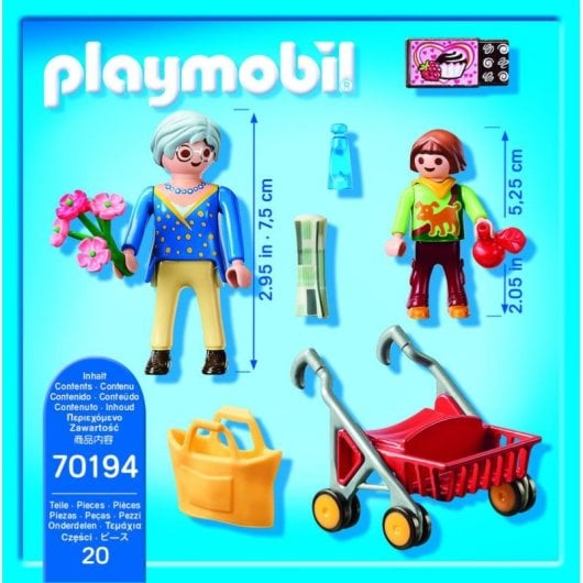 Playmobil City Life 70194 Abuela avec Fille 20 pièces