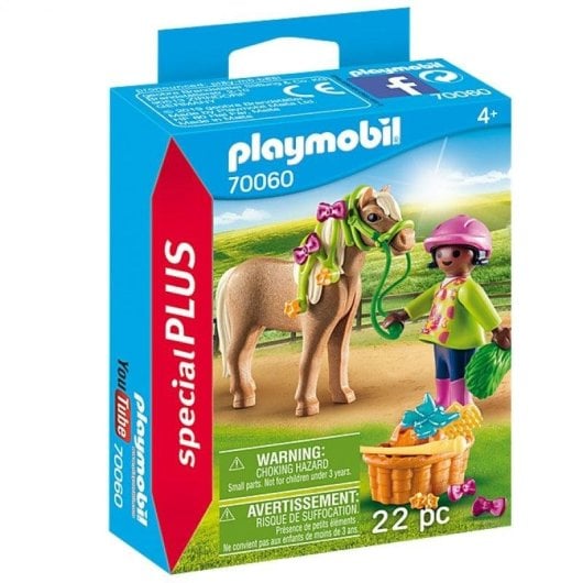 Playmobil Special Plus 70060 Bambina con Pony 22 pezzi