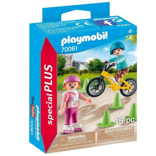 Playmobil Special Plus Niños con Bici y Patines