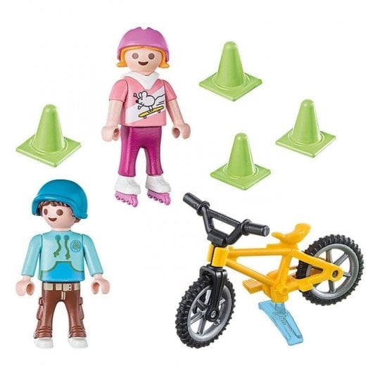 Playmobil Special Plus Niños con Bici y Patines