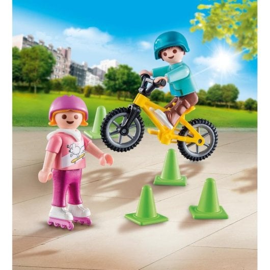 Playmobil Special Plus Niños con Bici y Patines
