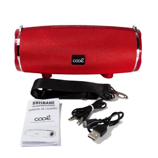 Cool Brisbane Altavoz Bluetooth 14W Rojo