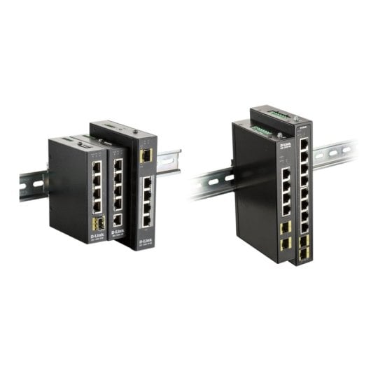 Switch D-Link DIS-100G-10S 8 ports Gigabit 2 SFP sans gestion IP40 industriel