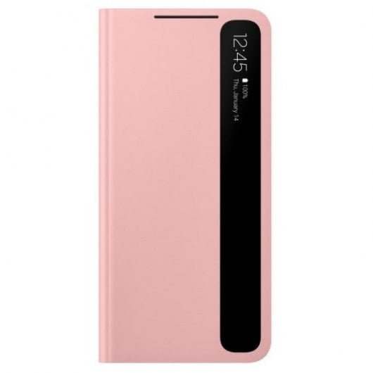 Custodia Samsung Clear View Pink per Galaxy S21