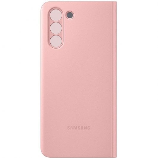 Custodia Samsung Clear View Pink per Galaxy S21