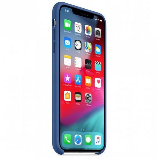 Apple Funda de Silicona Azul Delft para iPhone XS Max