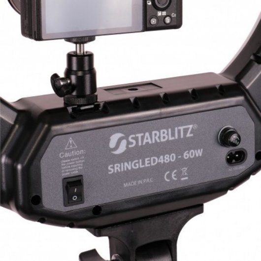 Starblitz 1250019 Kit d'éclairage annulaire LED continu 60 W + trépied et rotule