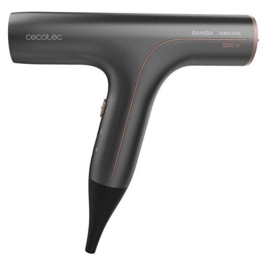 Sèche-cheveux Ionique Professionnel Cecotec IoniCare 6000 Rockstar Soft 1200W 5 Températures 2 Vitesses Léger avec Accessoires Noir