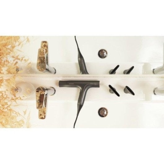 Sèche-cheveux Ionique Professionnel Cecotec IoniCare 6000 Rockstar Soft 1200W 5 Températures 2 Vitesses Léger avec Accessoires Noir