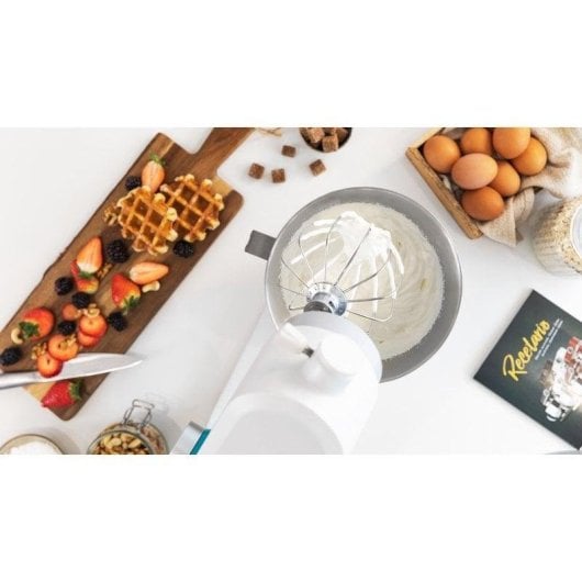 Batedeira Cecotec Twist&Fusion 4000 Luxury White 800W 5,2L 8 Velocidades LCD