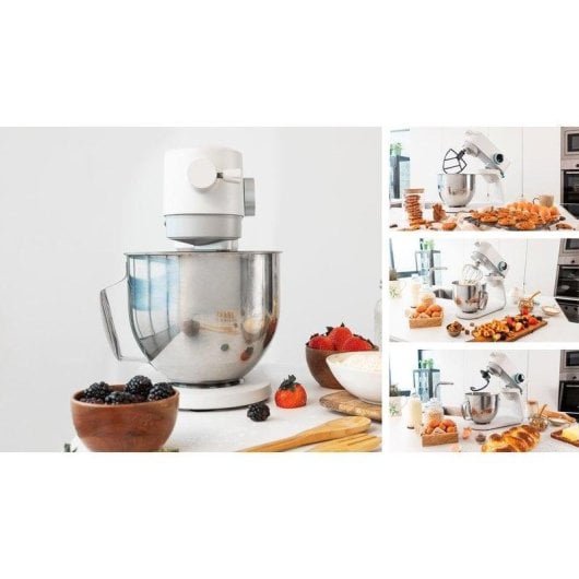 Batedeira Cecotec Twist&Fusion 4000 Luxury White 800W 5,2L 8 Velocidades LCD