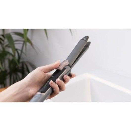 Prancha de Cabelo Titânio 2 em 1 Cecotec Bamba RitualCare 1000 Titanium 200ºC Desligamento Automático Preto