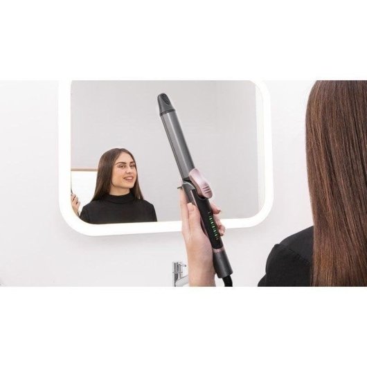 Prancha de Cabelo Titânio 2 em 1 Cecotec Bamba RitualCare 1000 Titanium 200ºC Desligamento Automático Preto