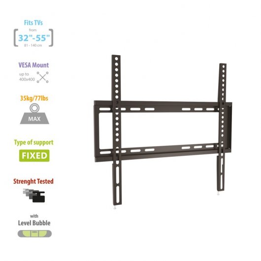 Ewent EW1502 Supporto TV a parete 139,7 cm (55") Nero
