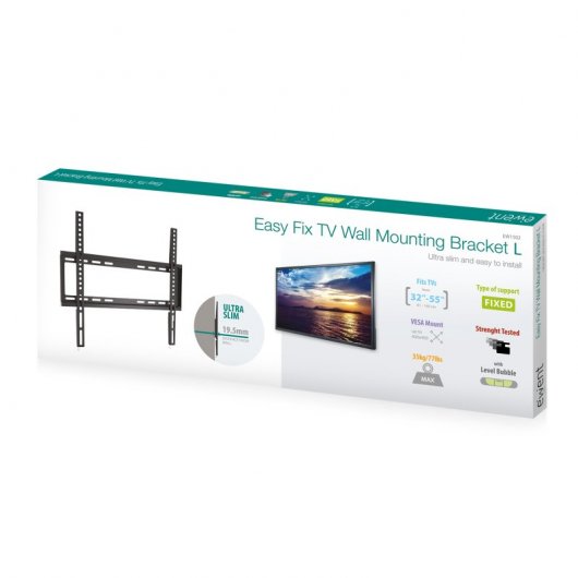 Ewent EW1502 Supporto TV a parete 139,7 cm (55") Nero
