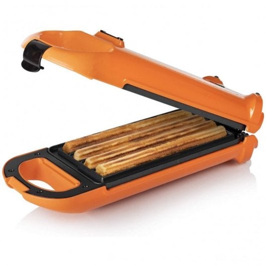 Princess 132405 4 Waffel(n) 700 W Schwarz, Orange
