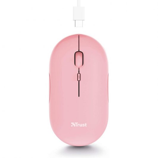 Mouse wireless Trust Puck 1600 DPI Rosa