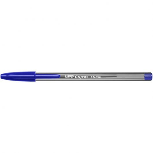 Bic Cristal Grand Blister 5 Stylos Bleus