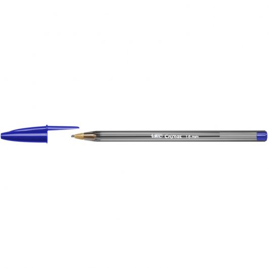 Bic Cristal Grand Blister 5 Stylos Bleus