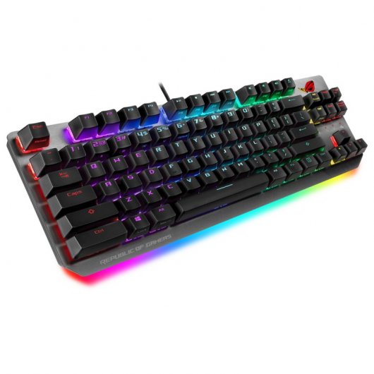 Asus ROG Strix Scope TKL Teclado Mecânico Gaming RGB Switch Cherry MX Red