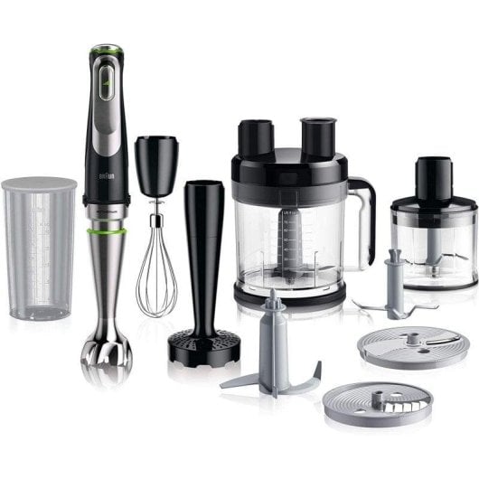 Mixeur plongeant Braun Minipimer 9 MQ 9187X 1200W ActiveBlade Noir Inox