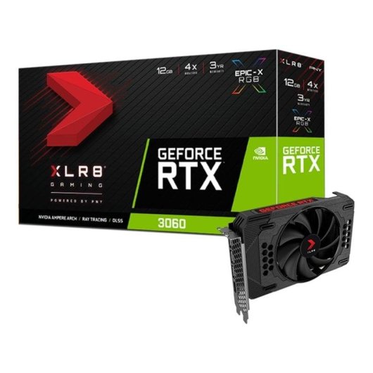 Carte Graphique PNY GeForce RTX 3060 XLR8 Gaming REVEL EPIC-X 12GB GDDR6 RGB