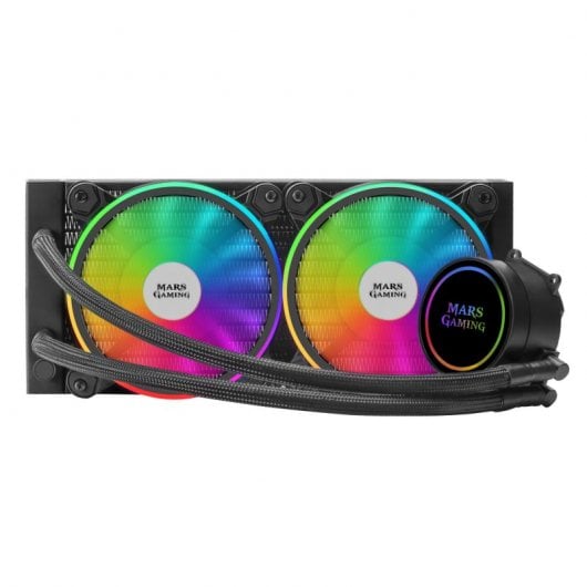 Mars Gaming ML240 Dual ARGB Kit de Refrigeración Líquida Negro