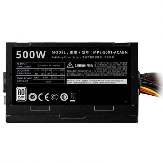 Cooler Master MasterBox Q300L USB 3.0 avec fenêtre noire + Cooler Master Elite 500 V4 500W 80 Plus