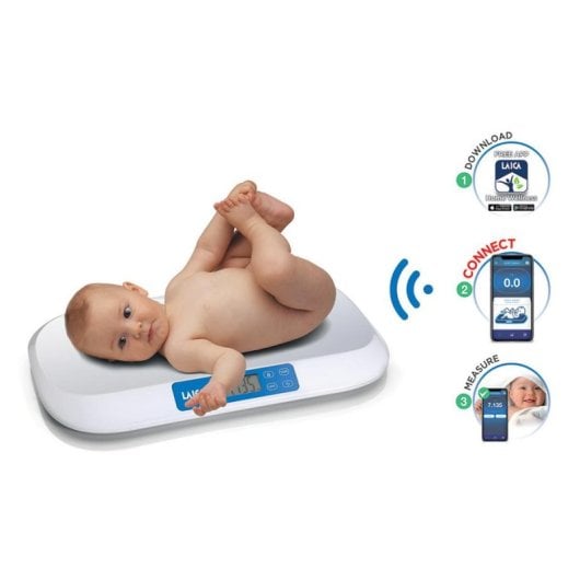 Balança Digital Laica PS7030 Até 20kg Bluetooth Ecrã LCD Função Tara