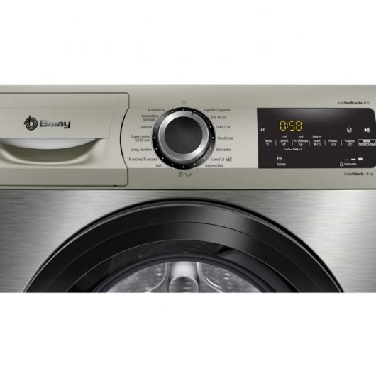 Balay 3TS994XD Lavadora Carga Frontal 9Kg C Acero Inoxidable