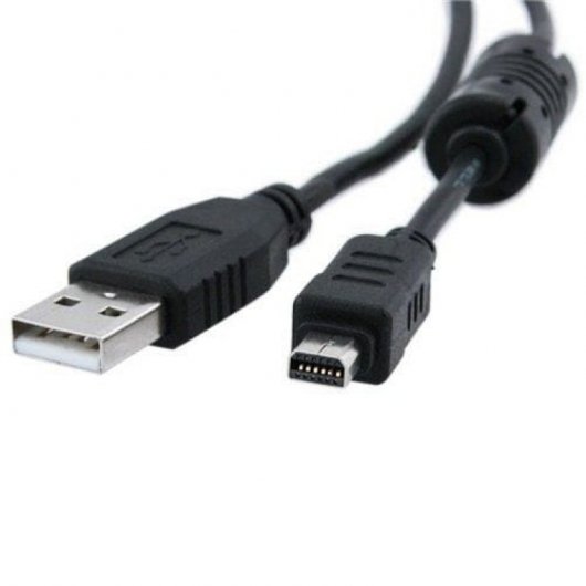 Valueline Cable para Cámaras USB 2.0 a Olympus 12 Pines Macho/Macho 2m Negro