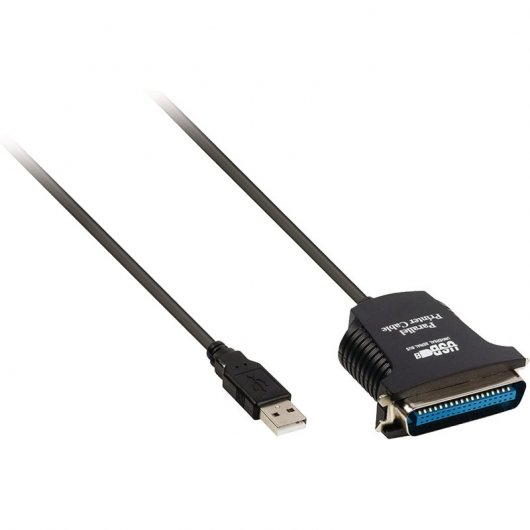 Valueline Cable para Impresora USB 2.0 a Centronics 36 Pines Macho/Macho 2m Negro