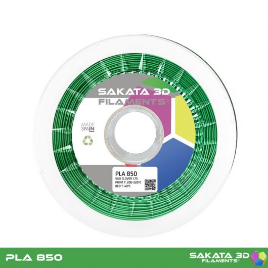 Sakata 3D Bobina de Filamento PLA 850 1.75mm Silk Clover 1Kg